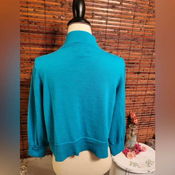 Christopher & Banks Vibrant Teal Cardigan - Picture 3 of 5